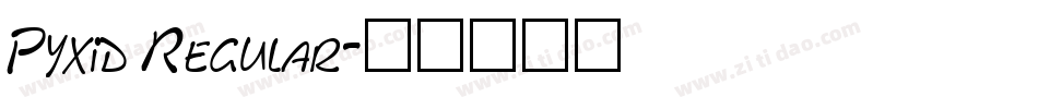 Pyxid Regular字体转换